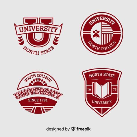 Logos, Retro Logos, Design, University Logo, College Logo, Logo For School, School Logo, Logo Collection, Library Logo
