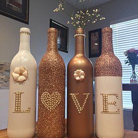 Wine Bottle Crafts, Wine Bottle Diy Crafts, Wine Bottle Decor, Wine Bottle Diy, Custom Wine Bottles, Empty Wine Bottles, Wine Bottle Centerpieces, Wine Bottle, Wine Bottle Art