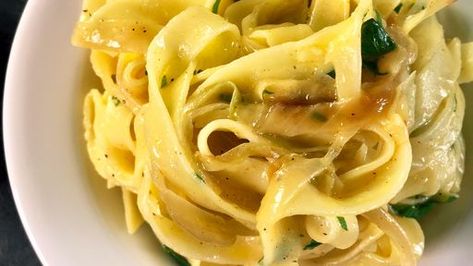 Noodles with Cabbage and Onions MICHAEL SYMON Healthy Recipes, Pasta, Toast, The Chew, Pasta Dishes, Main Dish Recipes, Food Network Recipes, Tasty Dishes, The Chew Recipes