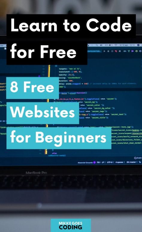 Are you looking for a free online coding course for beginners? Check out these awesome websites where you can learn to code for 100% free. Use these tutorials, guides, and tips to learn the right programming language and to build your first coding and web development projects for practice. Have fun! #coding #learntocode #programming #webdevelopment #webdeveloper #mikkegoes Web Design, Software, Free Online Coding Courses, Online Coding Courses, Free Online Programming Courses, Online Coding, Coding Courses, Coding Websites, Learn Coding Online