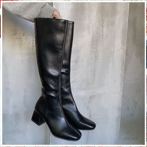 Find your winter footwear happily ever after with Amazon's women's high boots. Shop now for the perfect pair! Slippers, Boots, Outfits, Round Toe Booties, Heeled Booties, Knee High Boots, Black Booties, Heeled Boots, Thigh High Heels