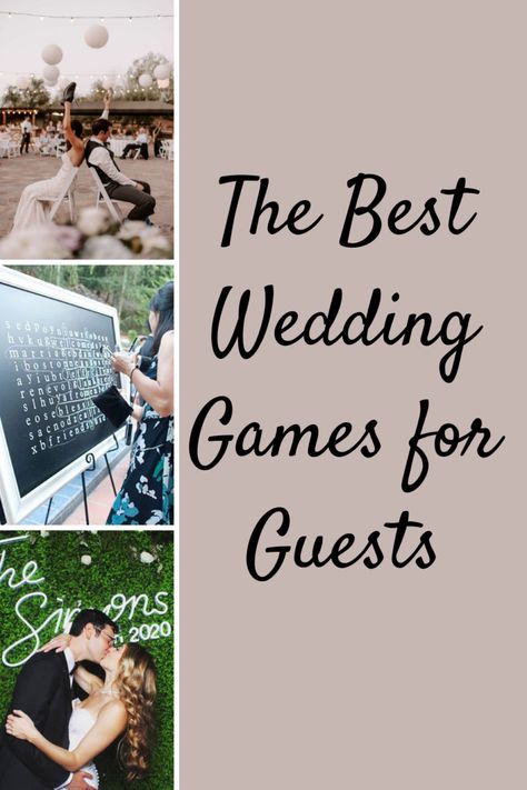 The Best Wedding Games for Guests To Play - Fun Party Pop Wedding Games, Bridal Shower Games, Friends, Wedding Games For Guests, Fun Wedding Games, Wedding Party Games, Fun Wedding Activities, Reception Games, Wedding Reception Games
