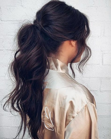 773 Likes, 65 Comments - Brisbane Bridal hairstylist (@jodycallanhair) on Instagram: “Ponytail 🤍  A lot of requests for this ponytail - for all my long one length hair girls to achieve…” Bridal Hair, Hair Styles, Long Hair Styles, Haar, Capelli, Peinados, One Length Hair, Bridal Hair Inspiration, Bride Hairstyles