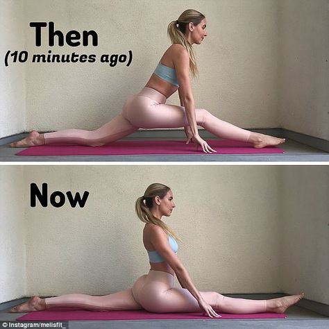 Fitness guru reveals how to get into a SPLIT in just 10 minutes Fitness Tips, Yoga, Yoga Fitness, Fitness, Flexibility Workout, No Equipment Workout, Workout Programs, Workout Plan, Yoga For Flexibility