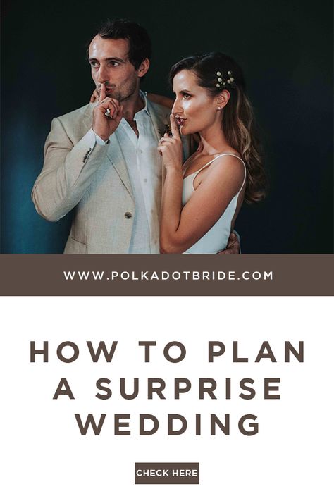 All the tips and tricks for planning a surprise wedding with Sarah of SG Ceremonies on Polka Dot Bride. Harry Potter, Wedding Invitations, Wedding Planning, Marriage, Wedding Things, Suprise Wedding, Surprise Wedding, Wedding Tips, Engagement Party Wedding