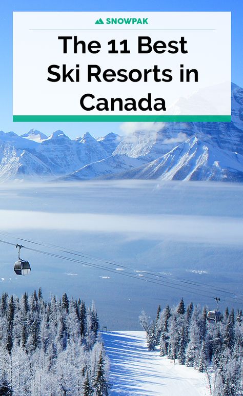 Check out our picks for the best ski resorts in Canada and let us know if you agree! Resorts, Winter, Canada, Ski Holidays, Canada Ski Resorts, Ski Vacation, Snow Resorts, Best Family Ski Resorts, Ski Canada