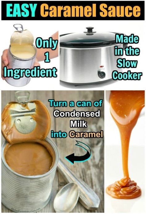 Slow Cooker, Fudge, Dessert, Snacks, Nutella, Caramel From Condensed Milk, Sweet Condensed Milk Caramel, Homemade Caramel Sauce, Recipe Using Caramels
