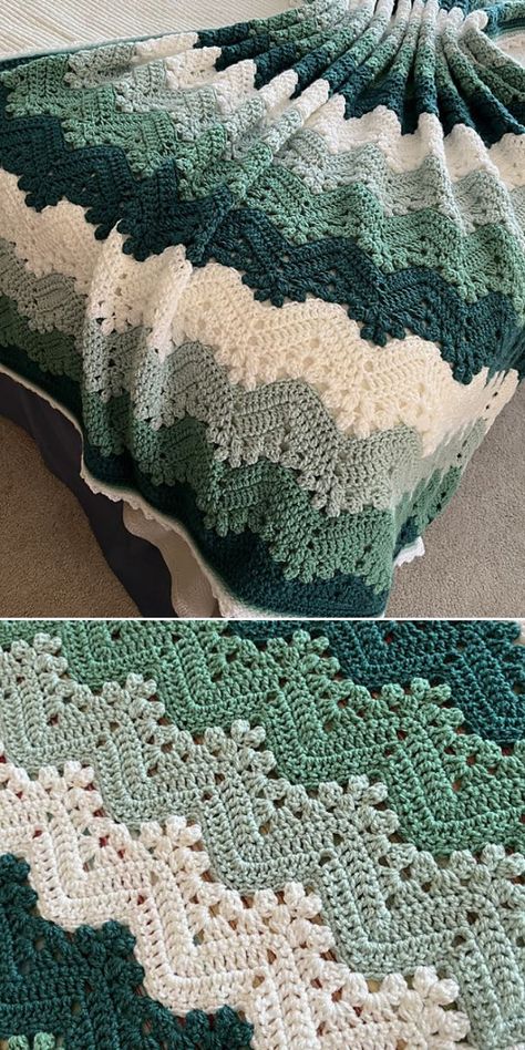 Quilting, Quilts, Crochet Afghans, Crochet, Ripple Crochet Blankets, Crochet Throw Blanket, Crochet Ripple Blanket, Crochet Throw, Crochet Throw Pattern