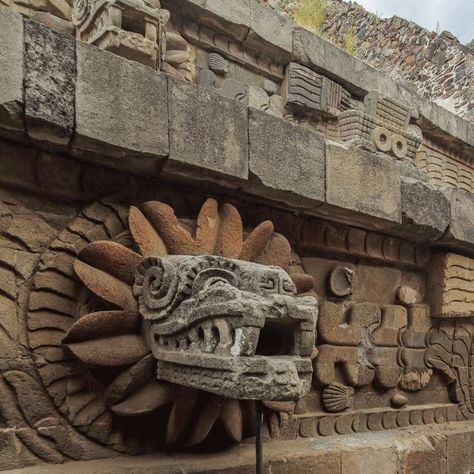Statue, Gravity Falls, Art, Mesoamerican, Teotihuacan, Advanced Higher Art, Aztec Tattoo Designs, Rainbow Serpent, Grey Alien