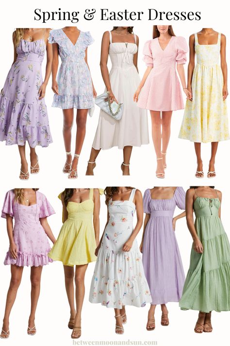 The ultimate guide to stylish Spring dresses: cute and floral patterns, effortless and casual, classy and chic. Find your perfect Spring dress for brunch with friends, a day out in the sun, or for the Easter holidays. Dive deep into the pastel-coloured season of Spring and find your perfect Spring outfit. #SpringDresses #FloralDresses #SpringOutfits #EasterDresses #EasterOutfit Spring Outfits, Wimbledon, Friends, Spring Dresses, Spring Dress, Spring Dresses Casual, Spring Dresses Classy, Sunday Dress, Spring Outfit
