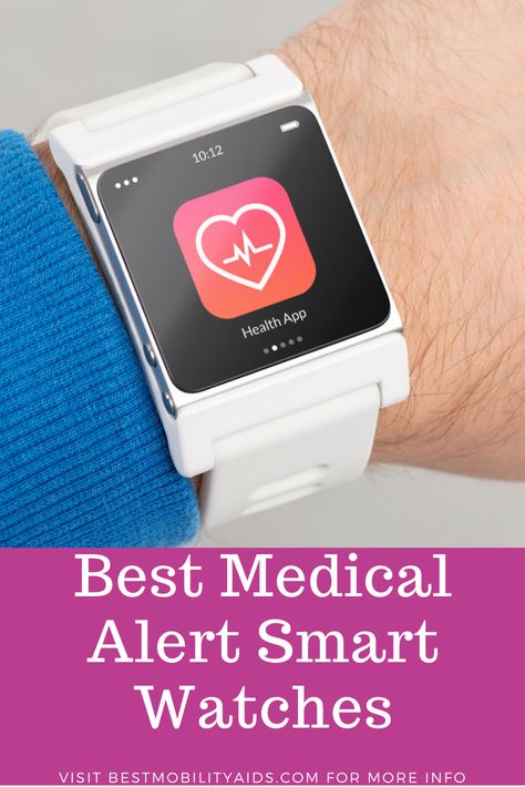 Medical alert smart watches are particularly suited for seniors. They will usually have a range of useful features including, health monitoring, fall detection, SOS service, GPS tracking, and much more. Find out about the best medical alert smart watches currently on the market that can help keep your loved ones safe. #MedicalAlertSystems #BestMobilityAids Health Monitor Watch, Health Watch, Gps Tracking Devices, Tracking Device, Gps Tracking, Alert Bracelet, Medical Alert System, Smart Watch, Medical Alert