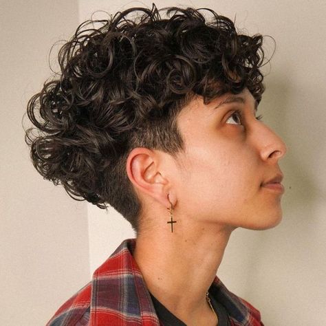 50 Best Haircuts and Hairstyles for Short Curly Hair in 2020 - Hair Adviser Undercut, Undercut Curly Hair, Cortes De Cabello Corto, Thin Curly Hair, Curly Undercut, Curly Hair Cuts, Undercut Hairstyle, Undercut Hairstyles, Short Curly Haircuts