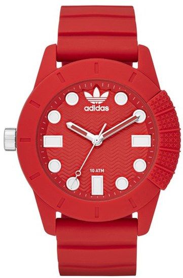 adidas 'adi-1969' Silicone Strap Watch, 44mm  https://api.shopstyle.com/action/apiVisitRetailer?id=517699284&pid=uid8721-33958689-52 Unisex, Sport Watches, Casual, Adidas Watch, Adidas Originals, Adidas Originals Watch, Adidas Men, Adidas, Sports Footwear