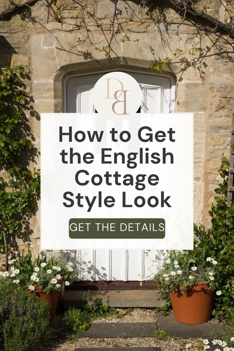 Be inspired and and discover how to create an english cottage style in your home. From decor to interiors, I cover it all in today's post. Maybe you'll want to adopt this style in just one room, like the kitchen or living room...or all throughout your home. Either way, I'll show you what elements to implement without breaking the bank. Inspiration, Gardening, Diy, Houses, Cottage Style, Architecture, Winter Tips, Tudor Cottage Interior, Modern Cottage Style