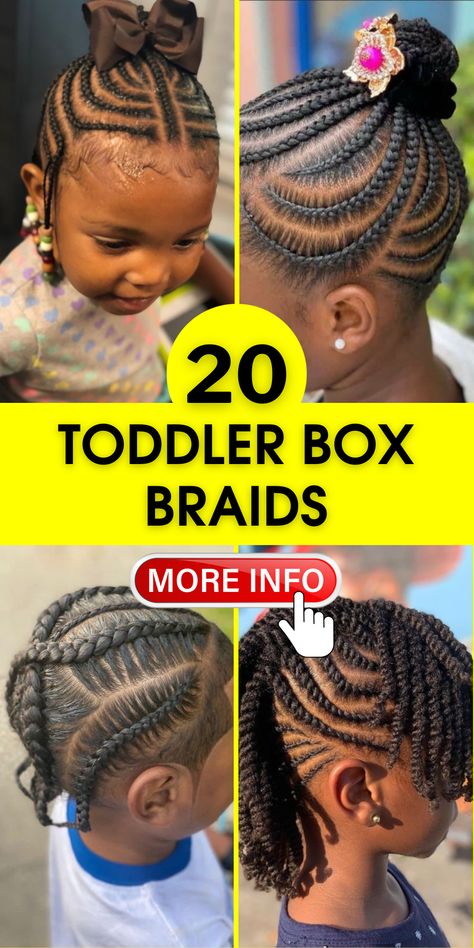 Toddler Box Braids: Stylish Beads & Natural Hairstyles for Kids Ideas, Toddler Braid Styles, Toddler Hairstyles Girl, Toddler Braided Hairstyles, Kids Braided Hairstyles, Kid Braid Styles, Kids Hairstyles, Toddler Braids, Braids For Kids