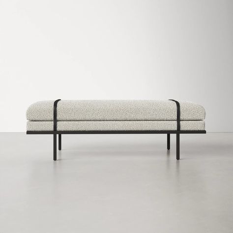 For the End of Your Bed: Booker Upholstered Bench Home Décor, Contemporary Bench, Modern Furniture Living Room, Upholstered Bench, Modern Bench, Sofa Bench, Modern Living Room, Floor And Wall Tile, Ottoman Bed