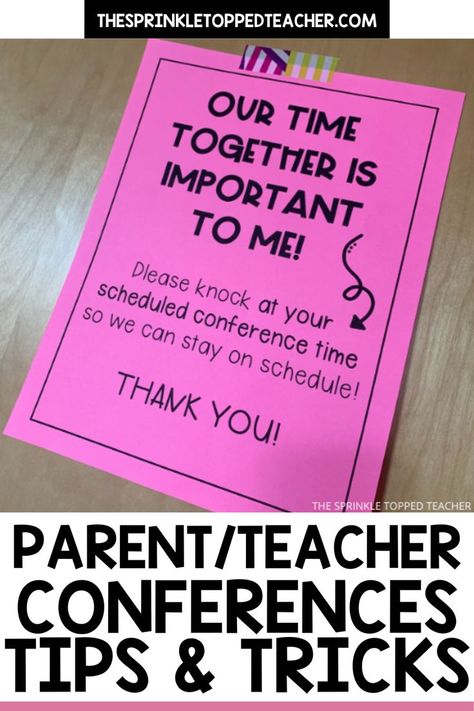 Parent teacher conferences are brief meetings meant for reviewing each student’s progress with their parents or guardians. Lots of teachers find it difficult to fit everything they need to say about a student into a short time frame. Head over to the blog where I’ve gathered 5 of my best tips for parent teacher conferences to make your meetings go as smoothly as possible. | parent teacher communication | parent teacher conferences |parent teacher conferences questions | Parent Teacher Conferences, Parent Teacher Conferences Questions, Teacher Conferences, Parent Teacher Communication, Teacher Hacks, Teacher Blogs, Parents As Teachers, Student Teaching, Student Activities