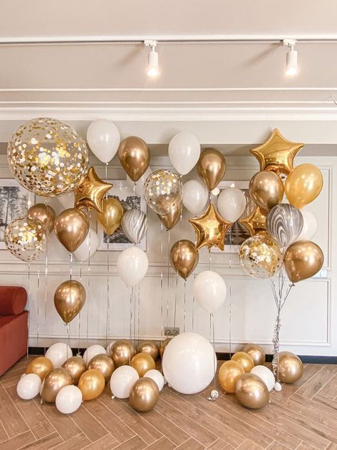 Gold Birthday Decorations, Gold Balloons Decorations, Gold Birthday Party Decorations, Gold Graduation Party, Gold Theme Party, Gold Party Decorations, Gold Balloons, Gold Glitter Party, Gold Birthday Party