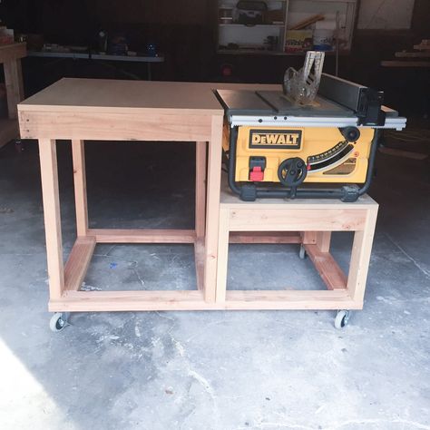 Table Saw Workbench, Table Saw Extension, Table Saw Station, Portable Table Saw, Table Saw Stand, Table Saw Jigs, Woodworking Table, Woodworking Bench Plans, Table Saw Fence