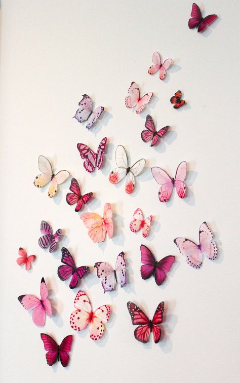 paper butterflies wall decor
