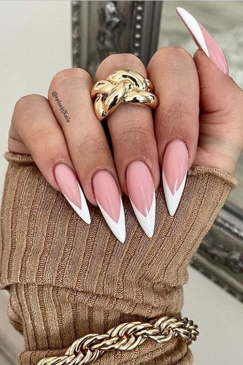 Ombre, Ongles, Trendy Nails, Chic Nails, Pointed Nails, Pretty Nails, Pointy Nails, Dope Nails