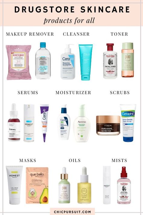 The best of the best drugstore skincare products for 2021! We’re rounding up the best picks for a drugstore skincare routine, which include a drugstore moisturizer, a drugstore toner, a drugstore makeup remover, drugstore cleanser, drugstore serum, drugstore mask, drugstore scrub and more. You’ll love these affordable drugstore products, skin care tips and skin care products as much as we do! #drugstoreskincare #drugstoreskincareroutine #skincare #skincareroutine #skincaretips #skincareproducts Bath, Body Lotions, Drugstore Skincare Routine, Drugstore Skincare, Drugstore Skincare Dupes, Best Drugstore Toner, Drugstore Moisturizer, Affordable Skin Care, Skin Care Routine 30s