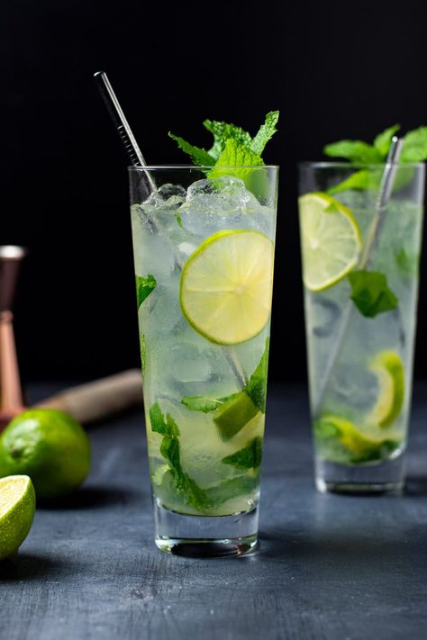 Gin, Pop, Rum, Refreshing Cocktails, Lime Drinks, Mojito Drink, Mojito Cocktail, Dry Martini, Mojito Glass