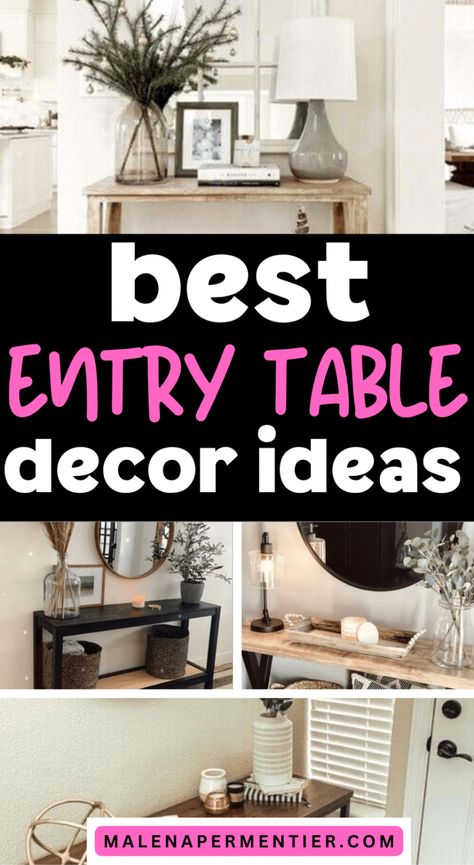 Decoration, Tables, Design, Ideas, Small Entry Tables, Entryway Table Decor, How To Decorate Entryway Table, Entryway Tables, Entry Table Decor
