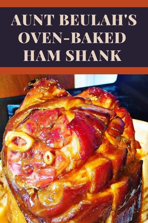 Best Baked Ham Recipes Holidays, Fresh Bone In Ham Recipes, Ham In The Oven Recipes, Cooking A Ham In The Oven Brown Sugar, Best Ham Recipe Ovens, Pork Shank Ham Recipes, Oven Roasted Bone In Ham, How To Cook Uncured Ham, Cooking Shank Ham In Oven