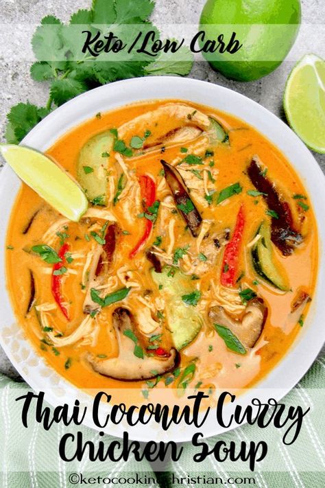 Healthy Recipes, Keto Chicken Soup, Low Carb Keto, Keto Diet Recipes, Keto, Keto Recipes, Ketogenic Recipes, Low Carb Recipes Dessert, Healthy