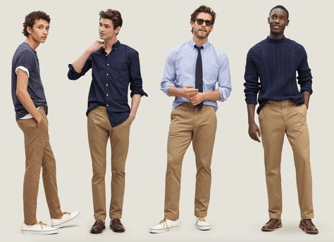 Style Girlfriend | Everything You Need to Know about How to Wear Chinos Men Casual, Jeans, Shirts, Mens Chinos, Chino Pants Men, Chinos Men Outfit, Mens Clothing Styles, Mens Casual Outfits, Brown Chinos Men Outfits