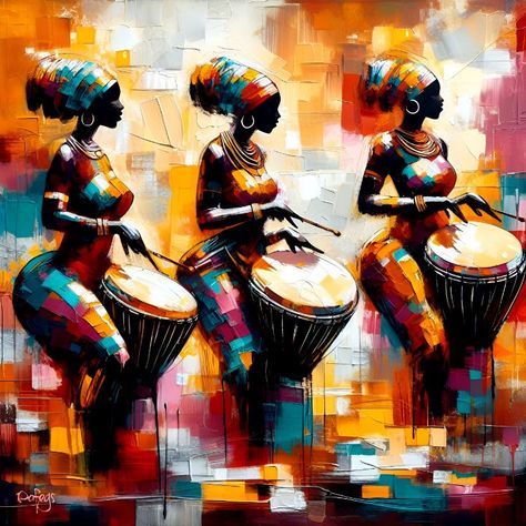 African Abstract Art Paintings, Portrait Design Ideas, African Painting Ideas, Africa Art Design Culture, African Art Paintings Culture, African Paintings Canvases, Diy African Art, African Heritage Art, African Art Paintings Abstract