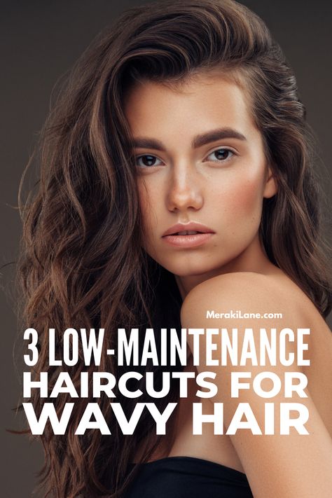 Balayage, What Haircut Should I Get, Thick Frizzy Hair, How To Cut Your Own Hair, Low Maintenance Hair, Low Maintenance Haircut, Haircuts For Frizzy Hair, Layers For Wavy Hair, Layers In Long Hair