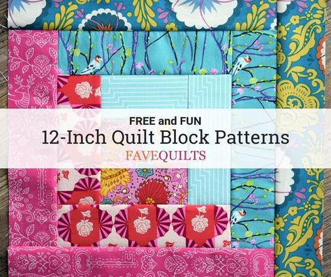 With these free and easy to sew 12-inch quilt block patterns, you can easily mix and match to create stunning original quilt patterns. Get creative! Quilt Block Patterns, Diy, Quilt Blocks, Quilts, Patchwork, Triangle, Quilt Block Patterns 12 Inch, Quilt Block Patterns Free, Quilt Block Pattern