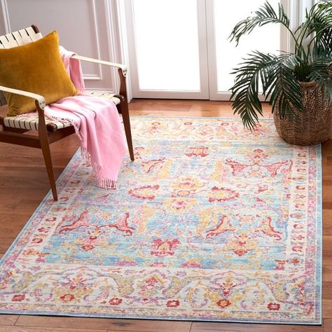 Shabby Chic Style, Rugs, Home Décor, Red Rugs, Oriental, White Area Rug, Red Area Rug, Rugs In Living Room, Polyester Rugs