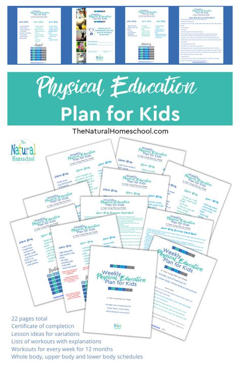 Physical Education Plan for Kids [Live Training] - The Natural Homeschool Ideas, Minimal, Home Schooling, Physical Education, Physical Education Curriculum, Physical Education Lessons, Homeschool Curriculum, Education Lessons, Homeschooling