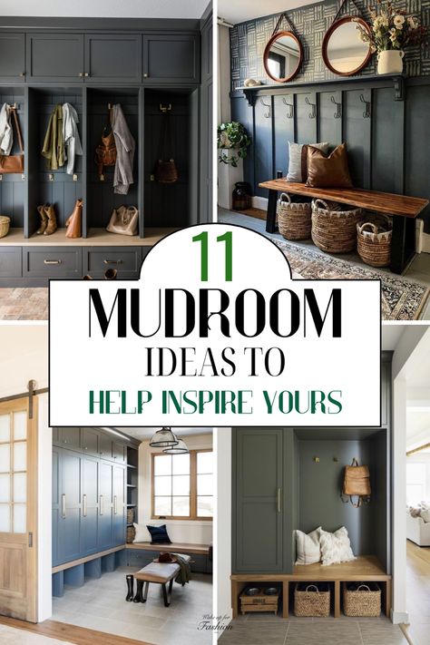 These are the best mudroom ideas that will make your mudroom so much more functional and pretty. Mud Rooms, Small Closet Mudroom, Mudroom Storage Ideas, Mud Room Closet Ideas, Mudroom Closet Makeover, Mudroom Laundry Room Ideas, Mudroom Storage Cabinet, Mudroom Laundry Room, Small Mudroom Ideas