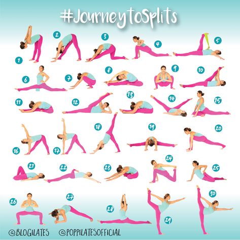 Do Cassey Ho's 30-day splits challenge to achieve your stretching goals. Image: Blogilates Workout Challenge, Yoga Fitness, Exercises, Fitness, Yoga, 30 Day Challenge, At Home Workouts, Flexibility Challenge, Splits Challenge