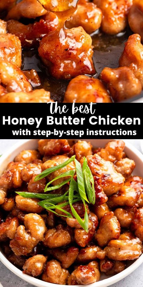 Healthy Recipes, Low Carb Recipes, Honey Chicken Recipe, Honey Butter Chicken, Fried Chicken Breast, Fried Chicken Recipes, Spicy Honey Chicken, Chicken Bites, Chicken Tender Recipes