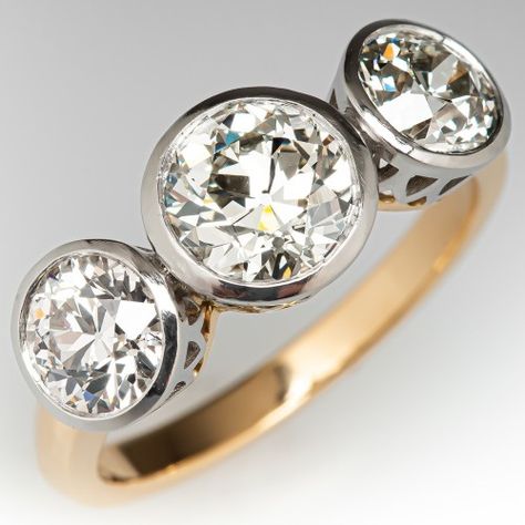 Diamond Engagement Rings, Diamond Rings, Antique Engagement Rings, Tops, Vintage Engagement Rings, Engagements, Vintage, Antique Diamond Rings, Bezel Set Diamond Ring