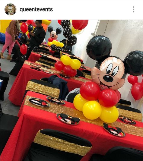 Mickey Mouse Birthday Party Table Setting and Decor Minnie Mouse, Mickey Mouse, Disney, Fiesta Mickey Mouse, Mickey Mouse Clubhouse Birthday Party Decorations, Fiesta Mickey, Mickey Mouse Clubhouse Birthday Party, Mickey Mouse Themed Birthday Party, Minnie Mouse Birthday Party