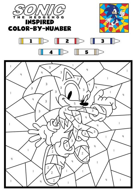 Disney, Sonic The Hedgehog, Super Mario Coloring Pages, Color By Numbers, Color By Number Printable, Coloring Pages For Kids, Mario Coloring Pages, Unicorn Coloring Pages, Sonic