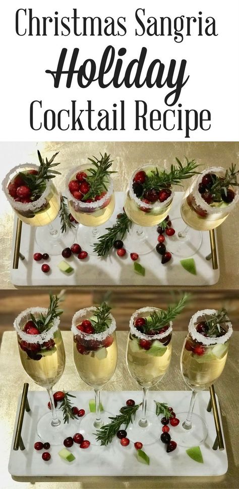Alcohol, Parties, Desserts, Wines, Thanksgiving, Christmas Sangria, Snacks, Christmas Cocktails, Christmas Drinks