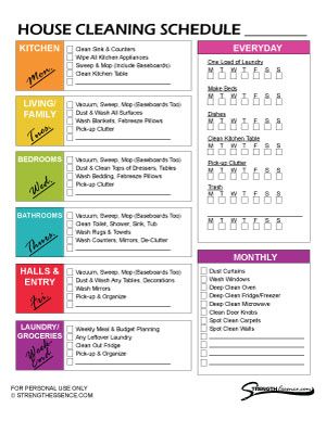 Do you need a daily, weekly & monthly house or apartment cleaning schedule with a checklist to help keep your home super organized? Then, look no further! This household cleaning schedule is perfect for home & apartments of all sizes! It comes in both letter & A5 bullet journal sizes and is in PDF template format. This is a FREE Printable INSTANT DOWNLOAD! #cleaningschedule #householdcleaningschedule #cleaningchecklist #weeklycleaningschedule #housecleaningschedule Organisation, Home Cleaning Schedule Printable, Cleaning Schedule Templates, Clean House Schedule, Monthly Cleaning Schedule, Household Cleaning Schedule, Weekly Cleaning Schedule, Weekly House Cleaning, Cleaning Schedule