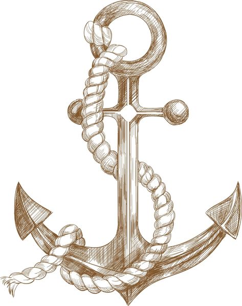 Ink, Tattoo, Illustrators, Art, Croquis, Anchor Drawings, Anchor Sketch, Anchor Painting, Anchor