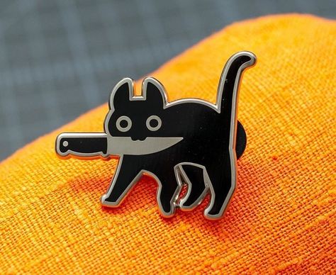 Kawaii, Gatos, Kaos, Cool Pins, Lol, Cat Pin, Cute Pins, Pins, Cat Enamel Pin
