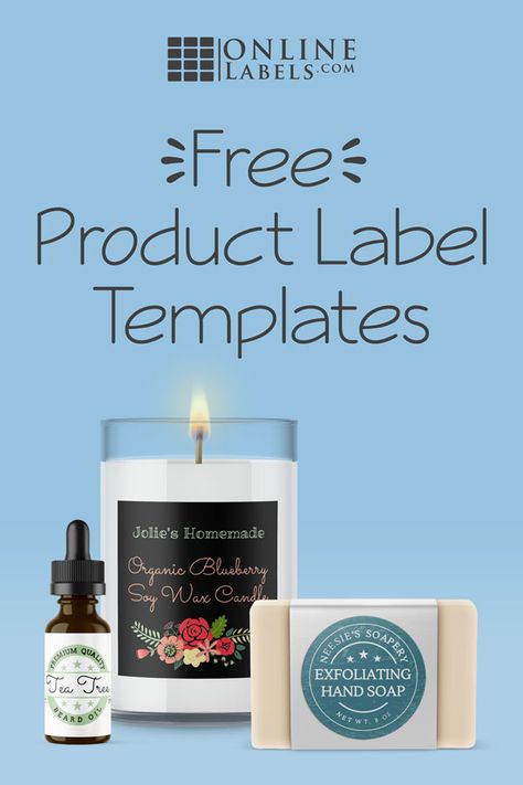 Product label templates that can be personalized. Art, Crochet, Soap Label Design, Packaging Ideas, Cosmetic Labels, Free Label Templates, Soap Labels, Label Templates, Candle Label Template