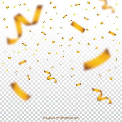 Golden and bright confetti background | Free Vector #Freepik #freevector #background #birthday #gold #party Confetti Background, Background, Confetti, Golden, Card Banner, Premium, High Quality Images, Textured Background, Template Design