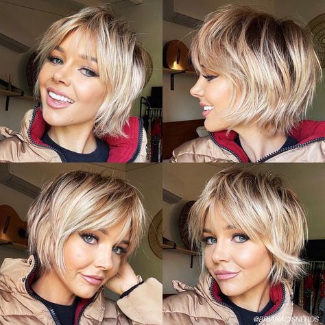 2022 has already brought on an abundance of new trends — from Expensive Brunette and Blonde to Fluffy Texture and 00s (aka the noughties) hairstyles — but have you heard of the Bixie? Taking the cake as one of the top haircut trends of 2022, you’re about to see this bob-pixie hybrid haircut everywhere you look. Haar, Bob, Pixie Haircut, Hairdo, Bob Pixie Cut, Short Hair Cuts, Chin Length Hair, Hair Cuts, Capelli