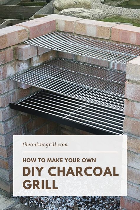 How to make your own DIY charcoal grill. Easy guide, advice and tools to take your home charcoal grilling to the next level. #diy #backyard #grill #home #homeimprovement Outdoor Grill Diy, Outdoor Grill Station, Diy Grill, Diy Barbecue, Backyard Grill Ideas, Backyard Grilling Area, Outdoor Grill Area, Backyard Grilling, Outdoor Barbeque